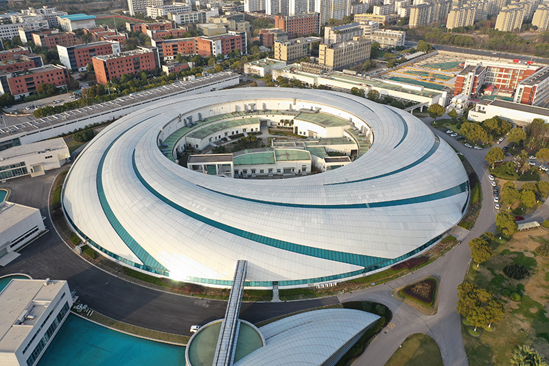 2019年3月12日，航拍上海光源項目。