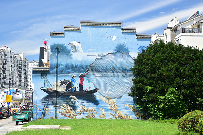 2020年8月2日拍攝的江蘇省張家港市永聯(lián)村。